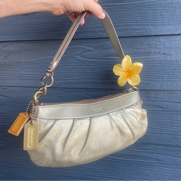 COACH Pewter Y2K Baguette Hobo Shoulder Bag Soho Hampton - Picture 1 of 11